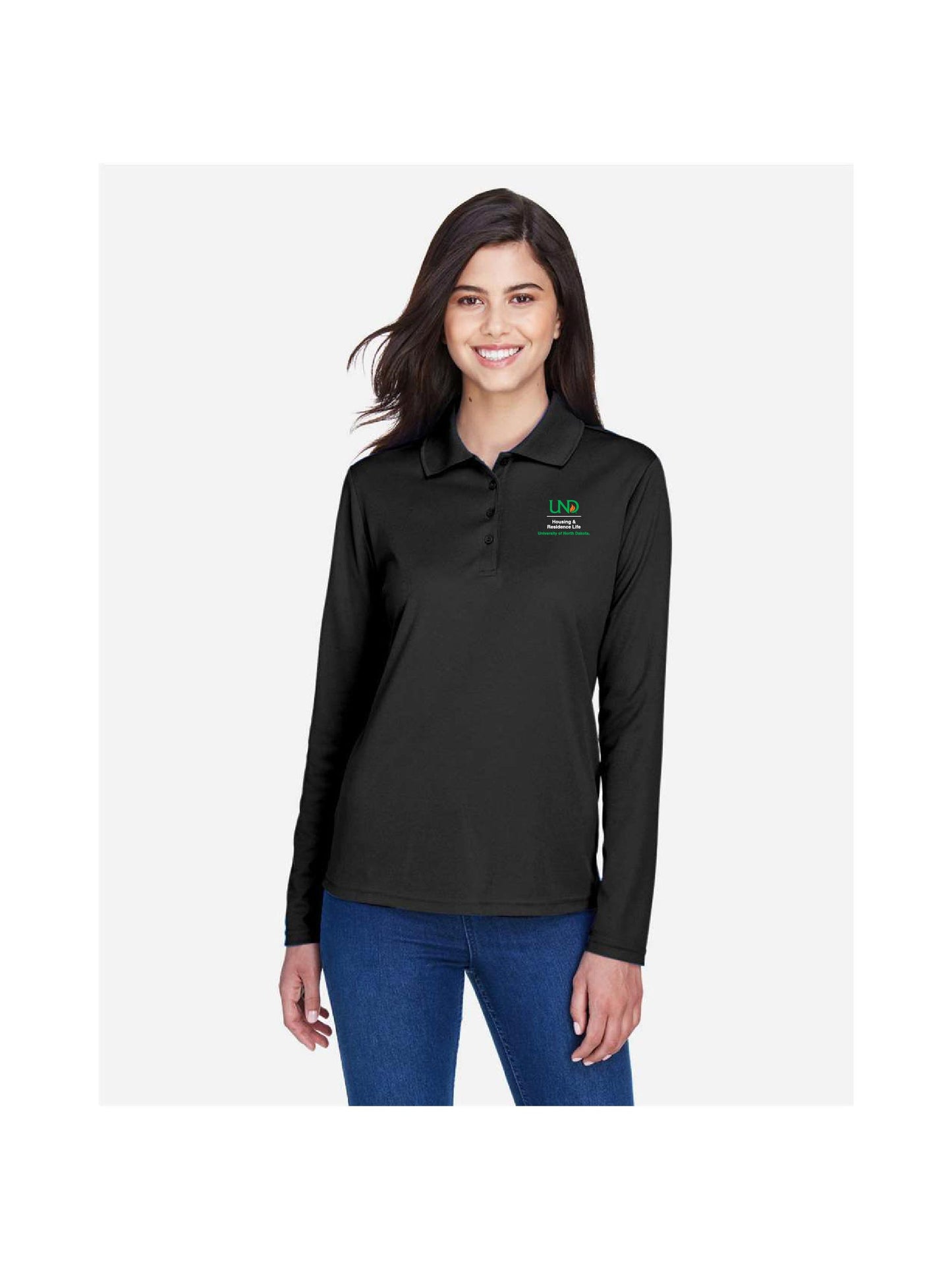 UND105. Ladies' Pinnacle Performance Long Sleeve Piqué Polo