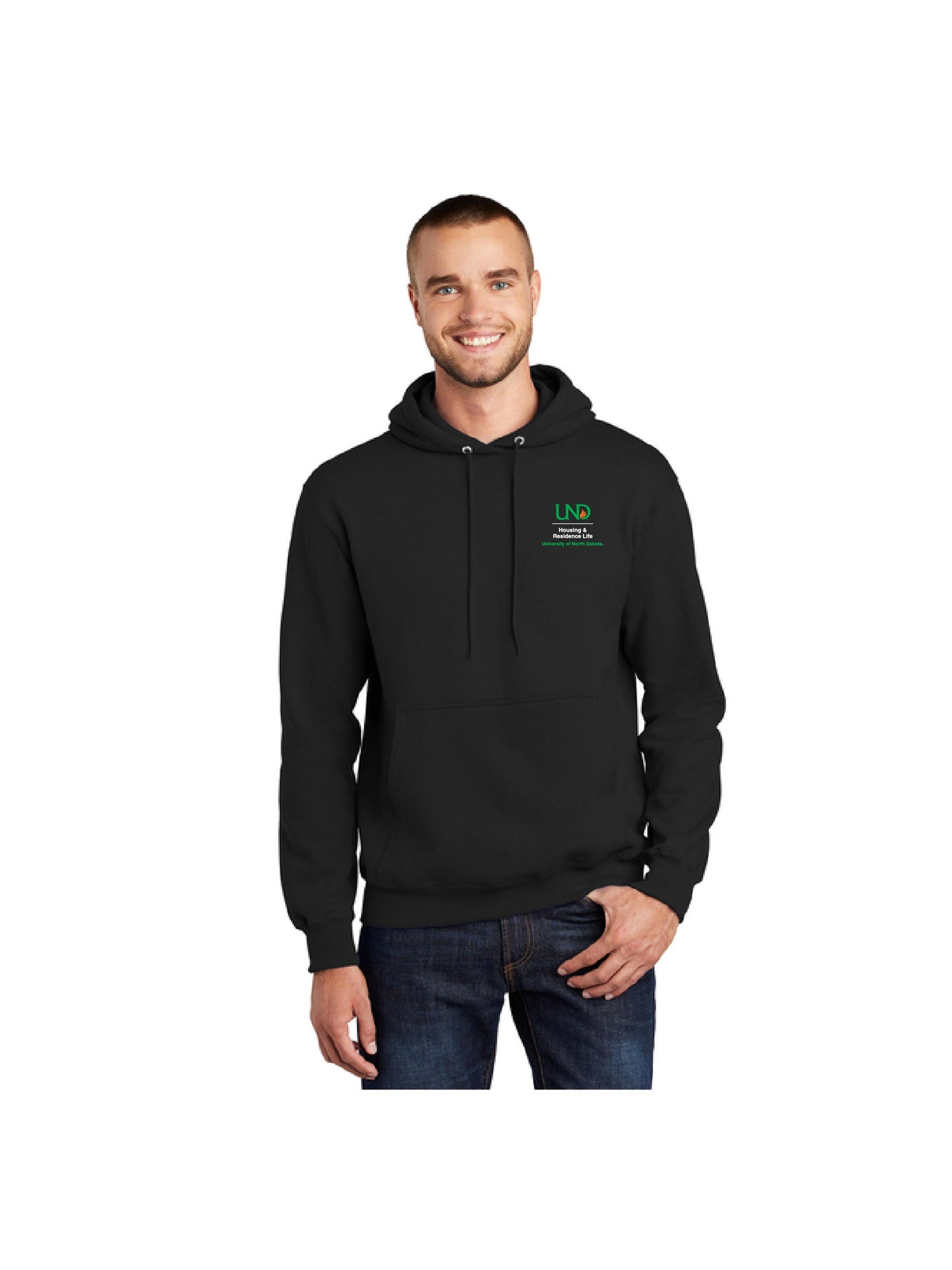 UND205. Port & Company® - Essential Fleece Pullover Hooded Sweatshirt