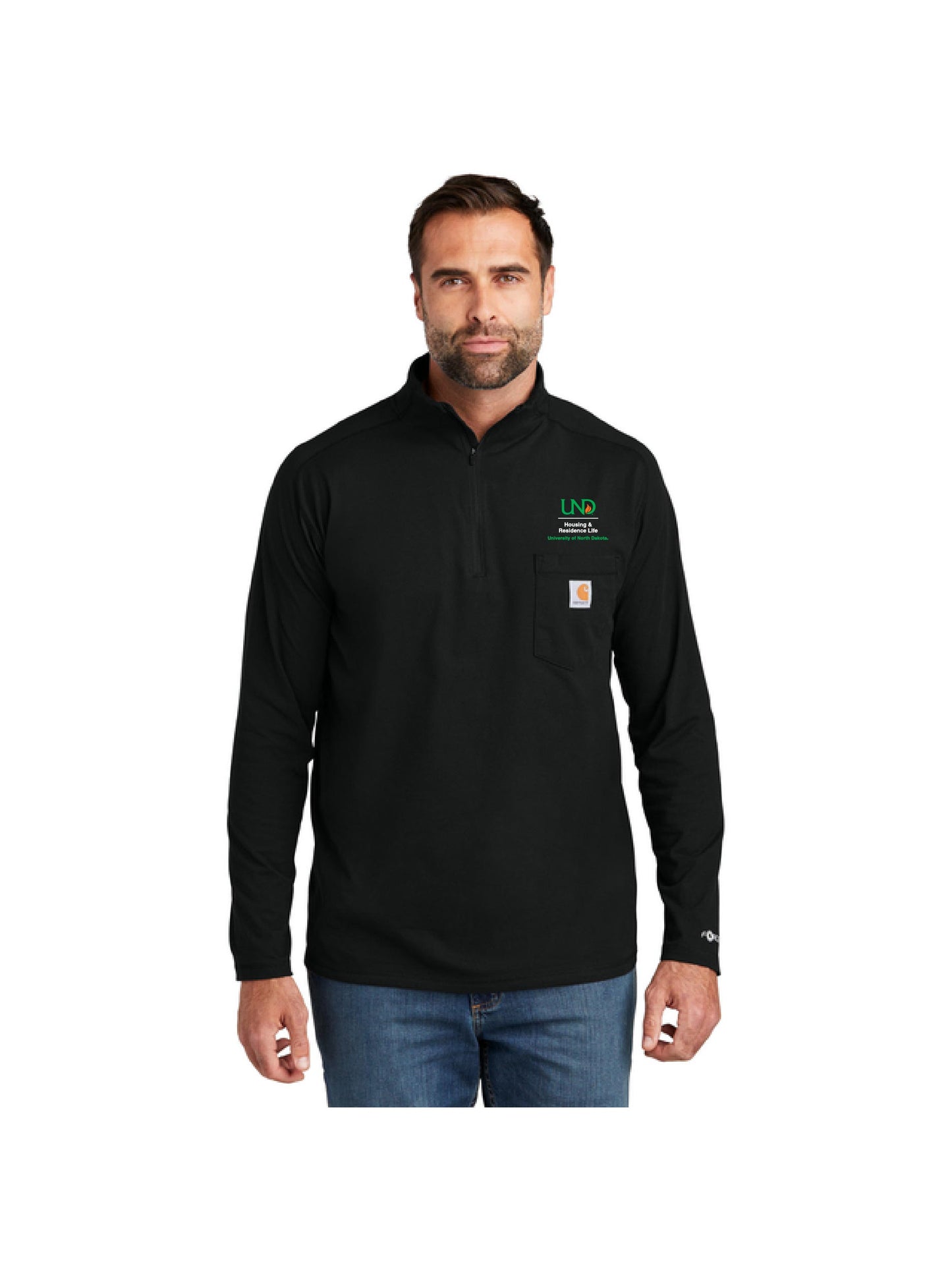 UND251. Carhartt Force® 1/4-Zip Long Sleeve T-Shirt