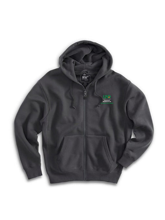 UND243. White Bear Heavyweight Full Zip Sweatshirt
