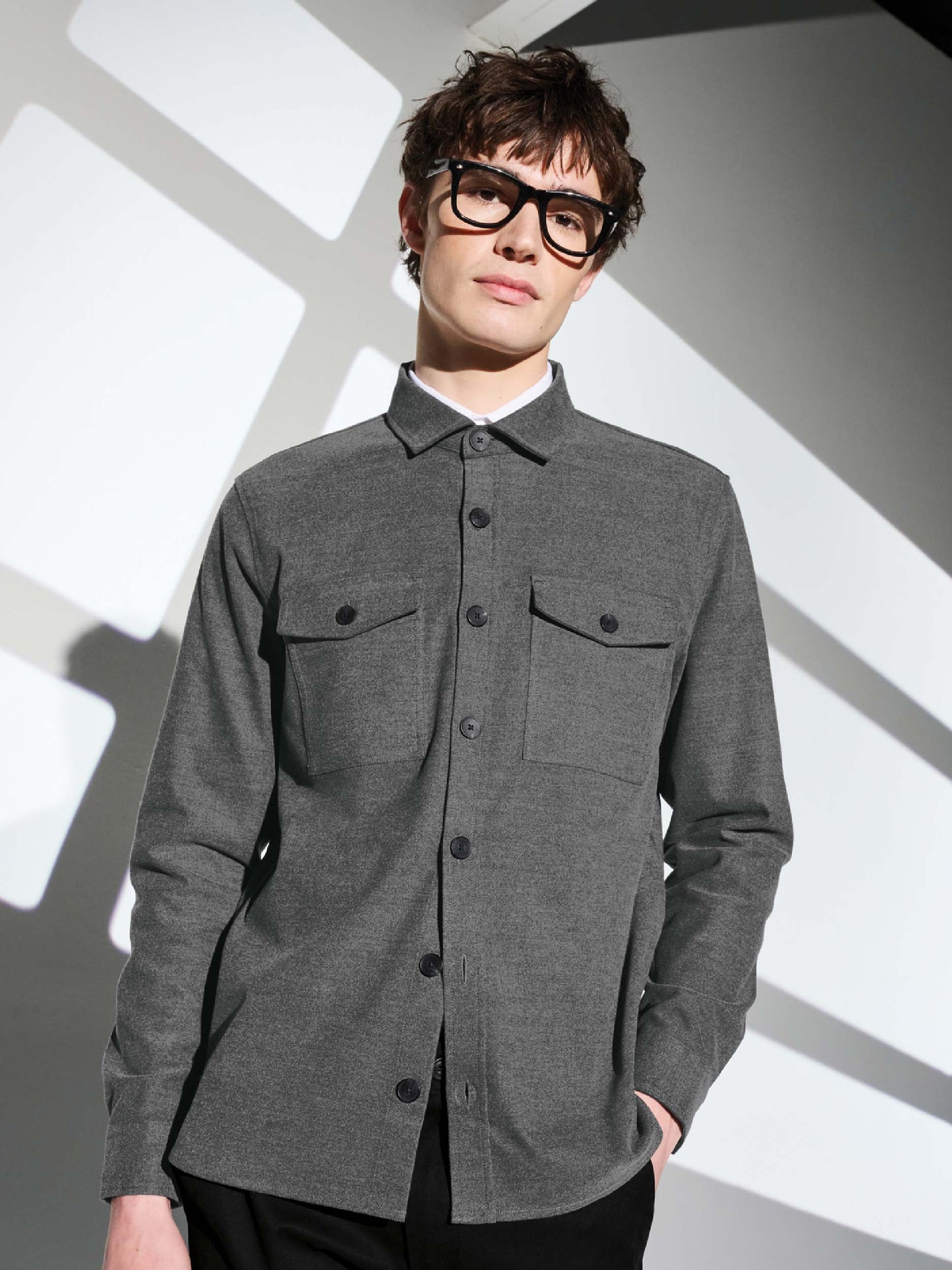 VC137. Mercer+Mettle™ Long Sleeve Twill Overshirt