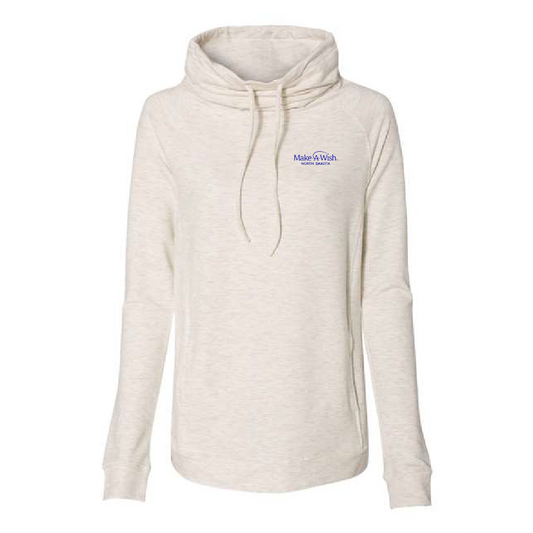 MAW107. Ladies' Faux Cashmere Funnel Neck Sweatshirt