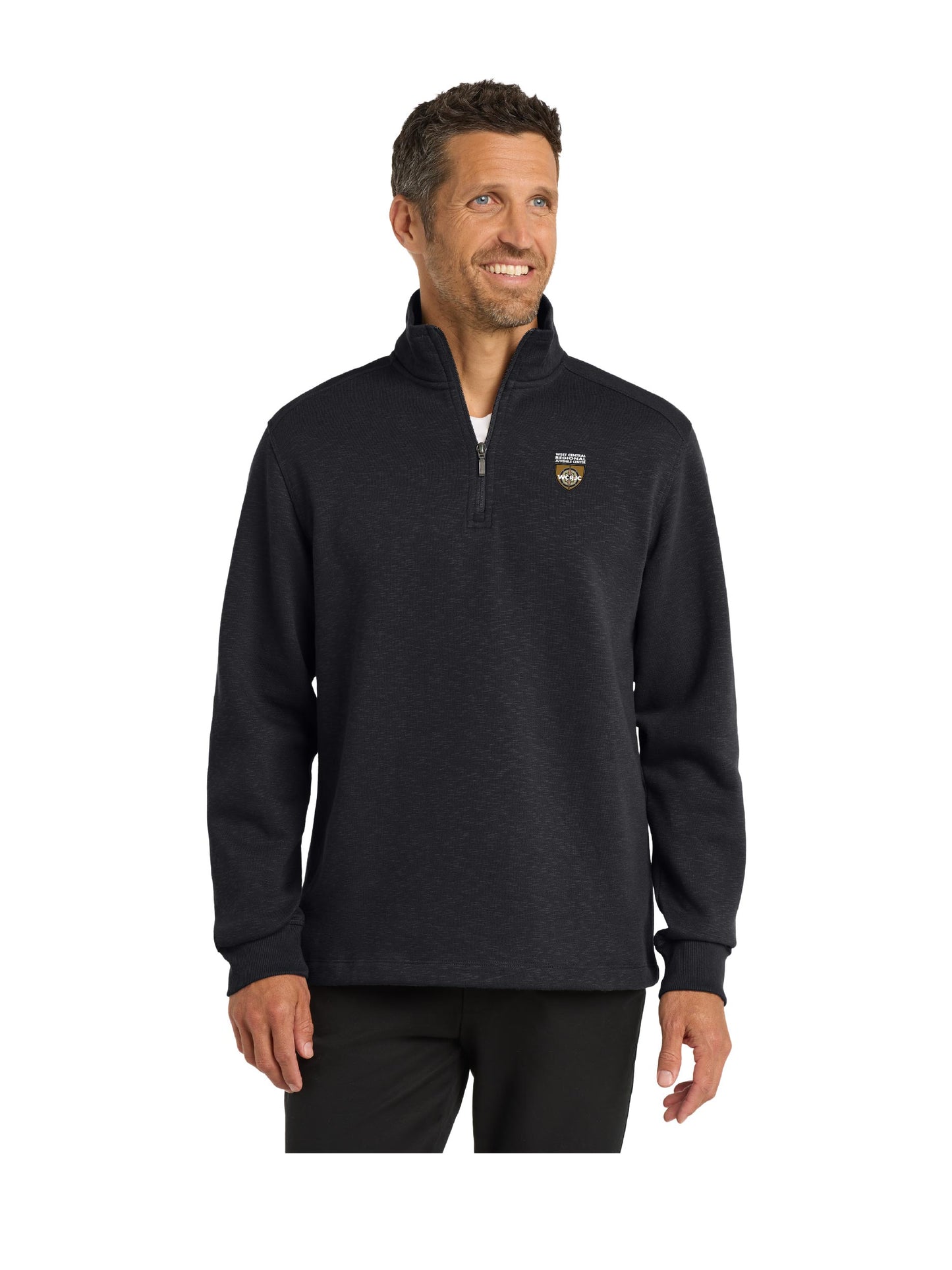 WRJ208. Port Authority Slub Fleece 1/4-Zip Pullover
