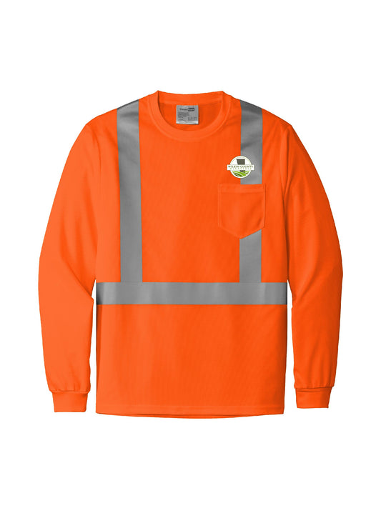 WC301. CornerStone® ANSI 107 Class 3 Mesh Long Sleeve Tee
