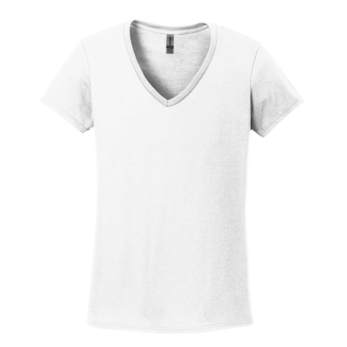 HPI100. Gildan® Ladies Heavy Cotton™ 100% Cotton V-Neck T-Shirt