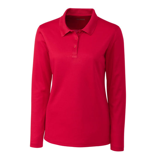 SST104. Clique Spin Eco Performance Pique Long Sleeve Womens Polo