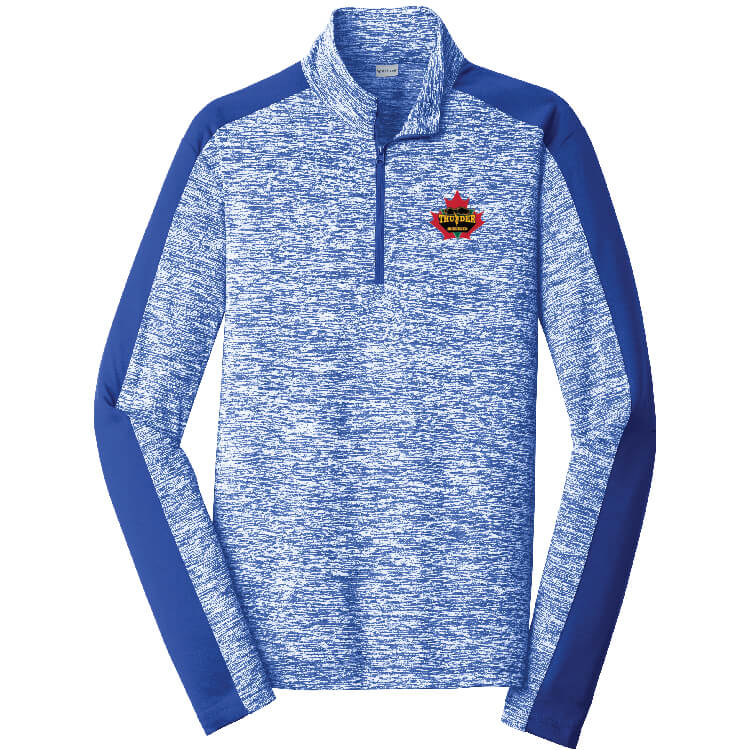 TSCA119. Men's Colorblock ¼-Zip Pullover