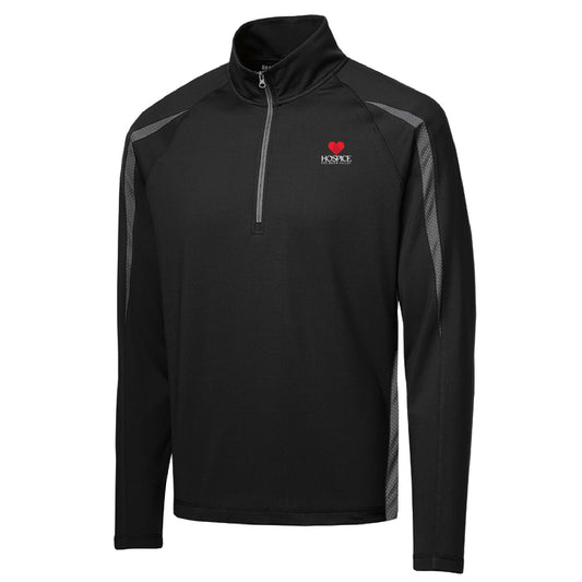 HRRV202. Men's Sport-Tek® Sport-Wick® Stretch 1/2-Zip Colorblock Pullover