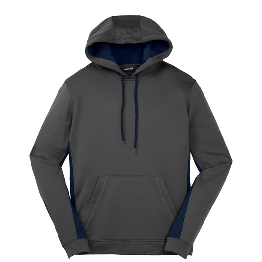 SLD207. Sport-Tek® Sport-Wick® Fleece Colorblock Hooded Pullover