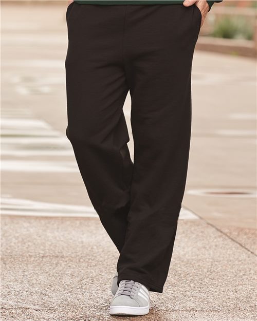 RRIV213. JERZEES NuBlend® Open Bottom Sweatpants with Pockets