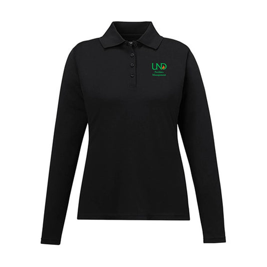 UNDFMS. Ladies' Pinnacle Performance Long Sleeve Piqué Polo