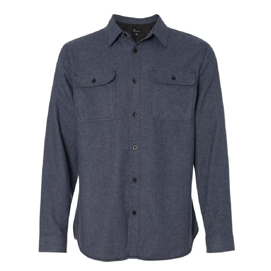 WYS225. Burnside Long Sleeve Solid Flannel Shirt