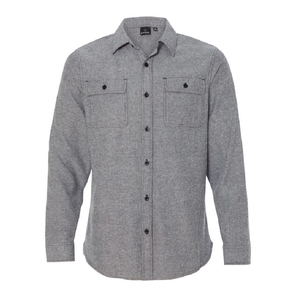 WYS225. Burnside Long Sleeve Solid Flannel Shirt