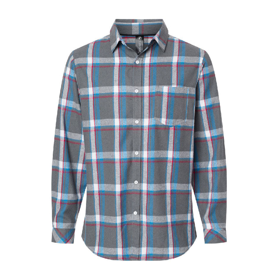 WYS224. Burnside Open Pocket Flannel Shirt
