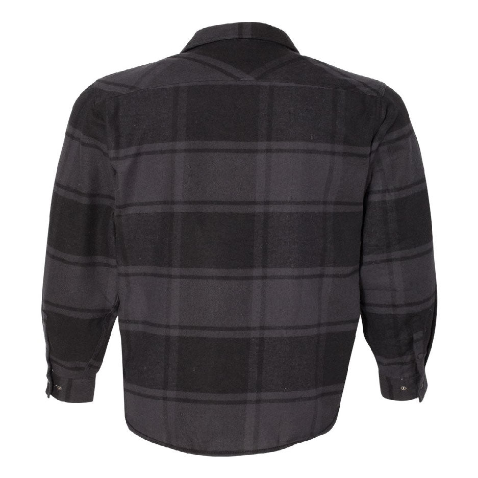 WYS223. Burnside Snap Front Flannel Shirt