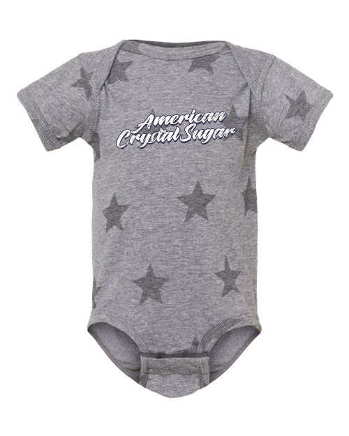 ACS434. Infant Five Star Short Sleeve Onesie.