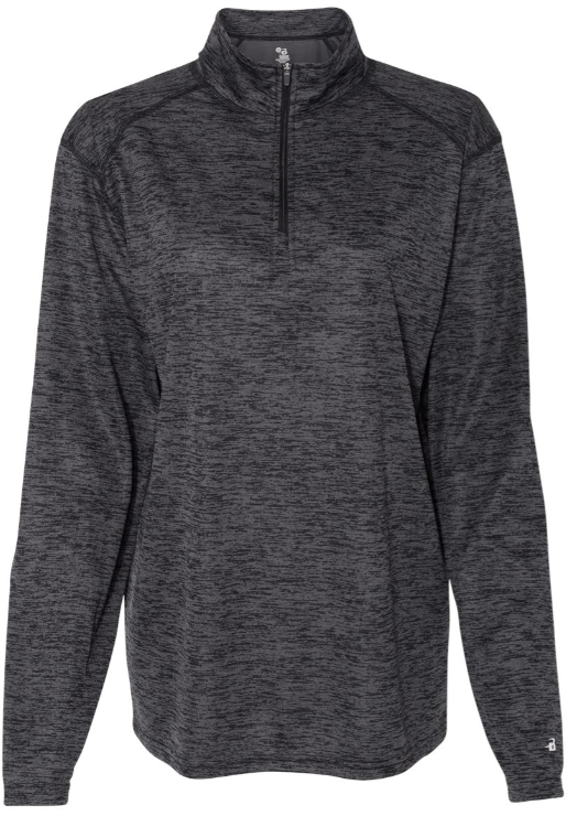 VFSC108. Women's Badger Tonal Blend 1/4-Zip Pullover