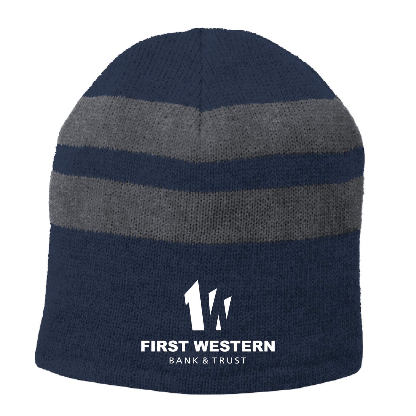 FWB303. Port & Company® Striped Beanie Cap