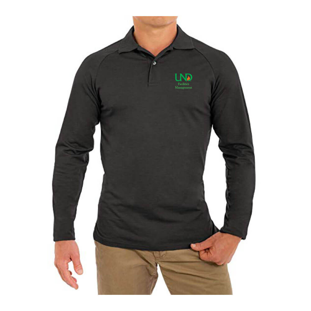 UNDFMS. Perfect Slim Fit Long Sleeve Soft Fitted Polo