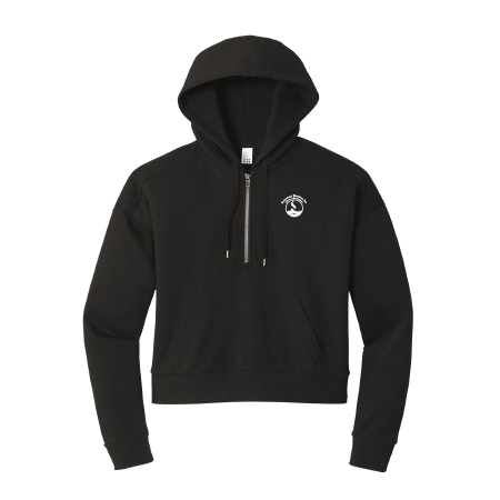 IBI115. District® Women’s Perfect Tri® Fleece 1/2-Zip Pullover