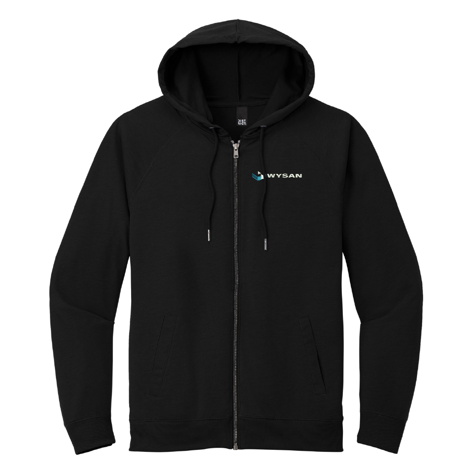 WYS230. District® Featherweight French Terry™ Full-Zip Hoodie