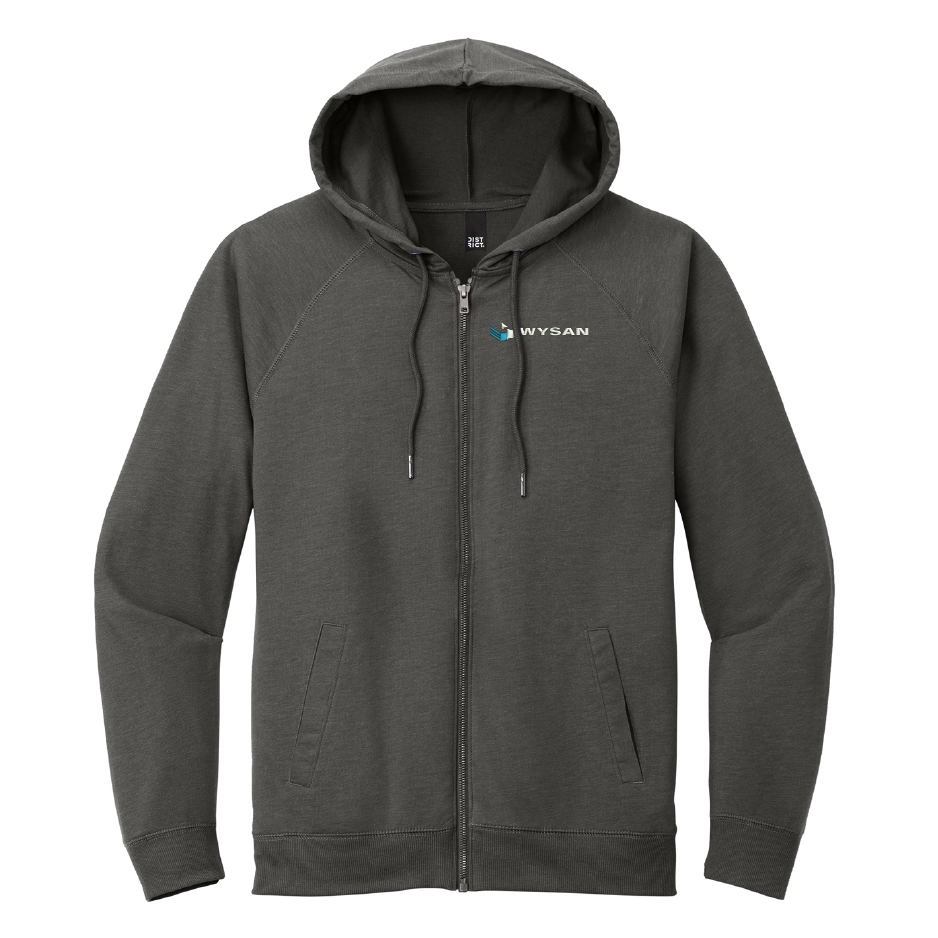 WYS230. District® Featherweight French Terry™ Full-Zip Hoodie