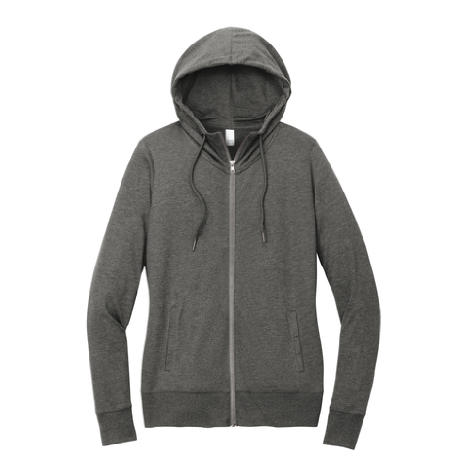 TRCN121. District Women's Feathweight Full-Zip Hoodie