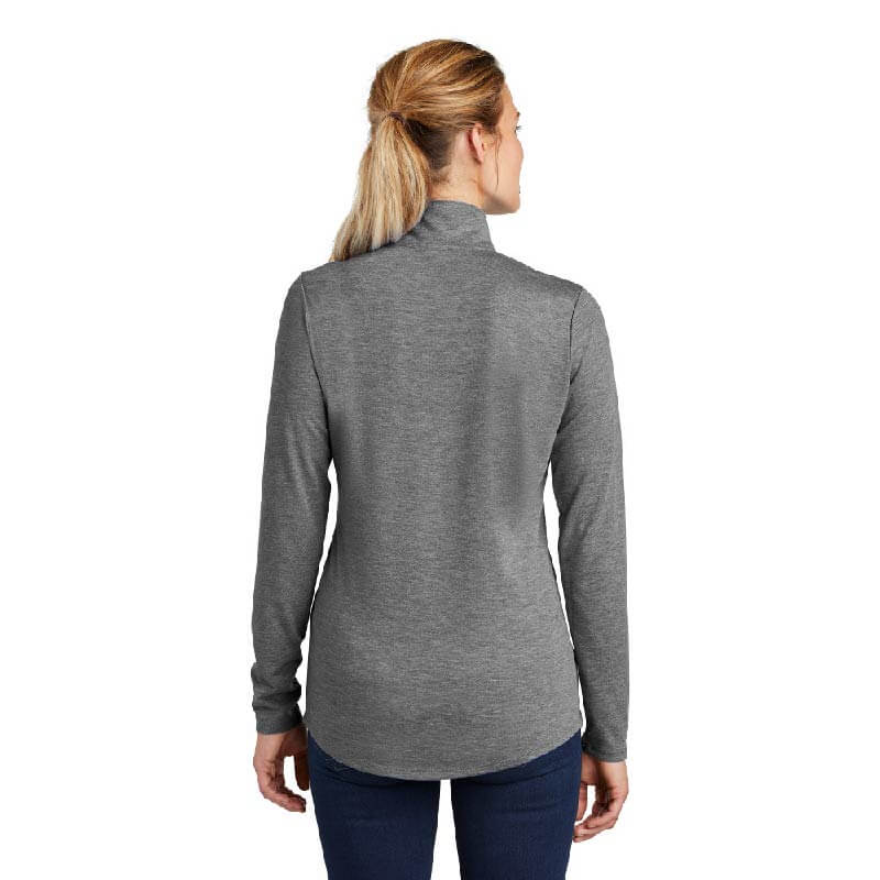 CAPLP105. Ladies PosiCharge ® Tri-Blend Wicking 1/4-Zip Pullover