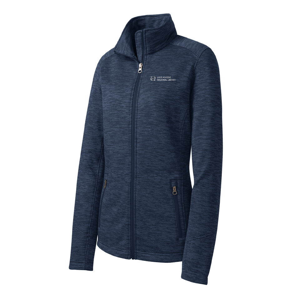 LAL109. Port Authority® Ladies' Digi-Stripe Fleece Jacket