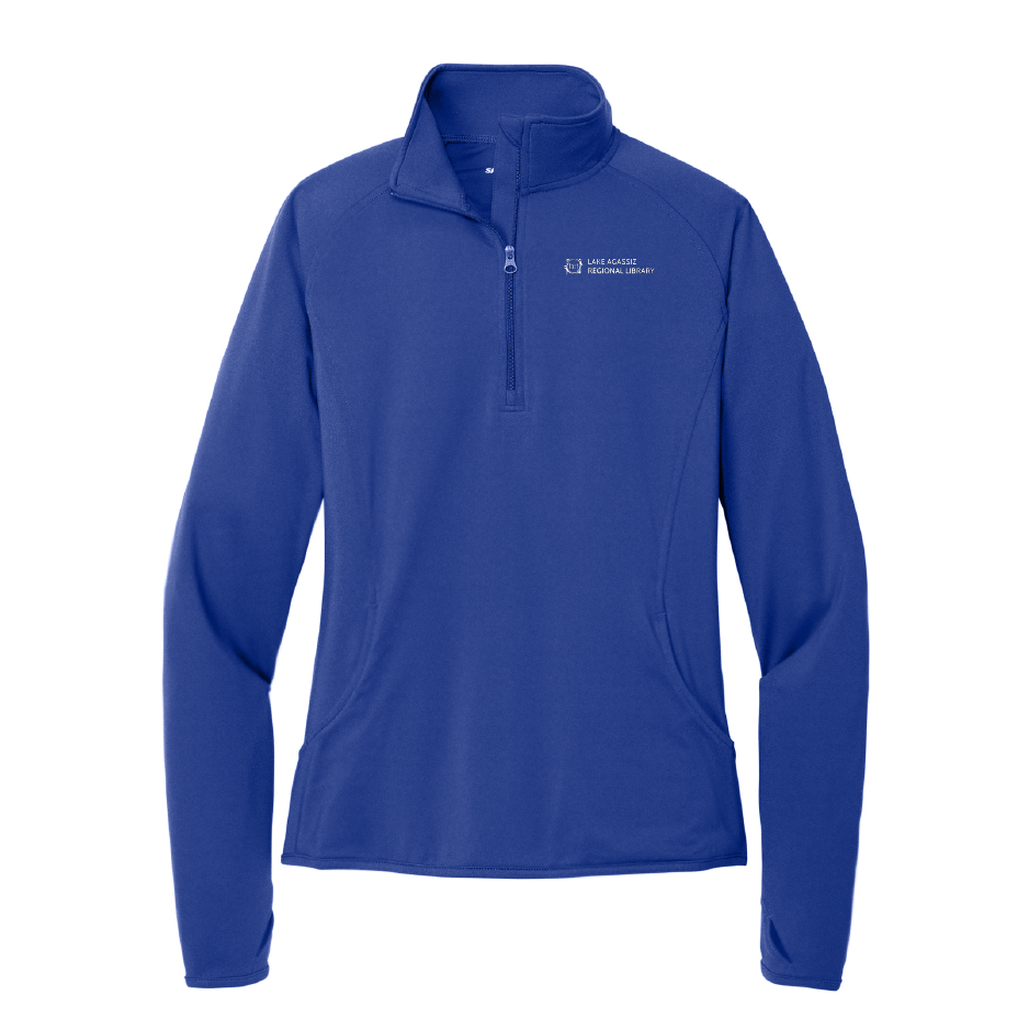 LAL107. Sport-Tek® Ladies' Sport-Wick® Stretch 1/2-Zip Pullover Sweatshirt