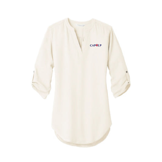 CAPLP112. Port Authority Ladies 3/4-Sleeve Tunic Blouse