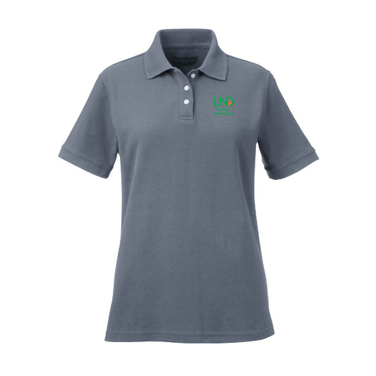 UNDFMS. UltraClub Ladies' Platinum Honeycomb Piqué Polo