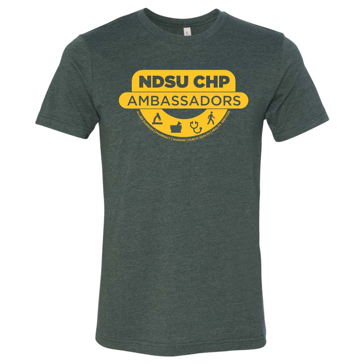 NDSUCHP300. BELLA + CANVAS Unisex CVC Jersey Tee