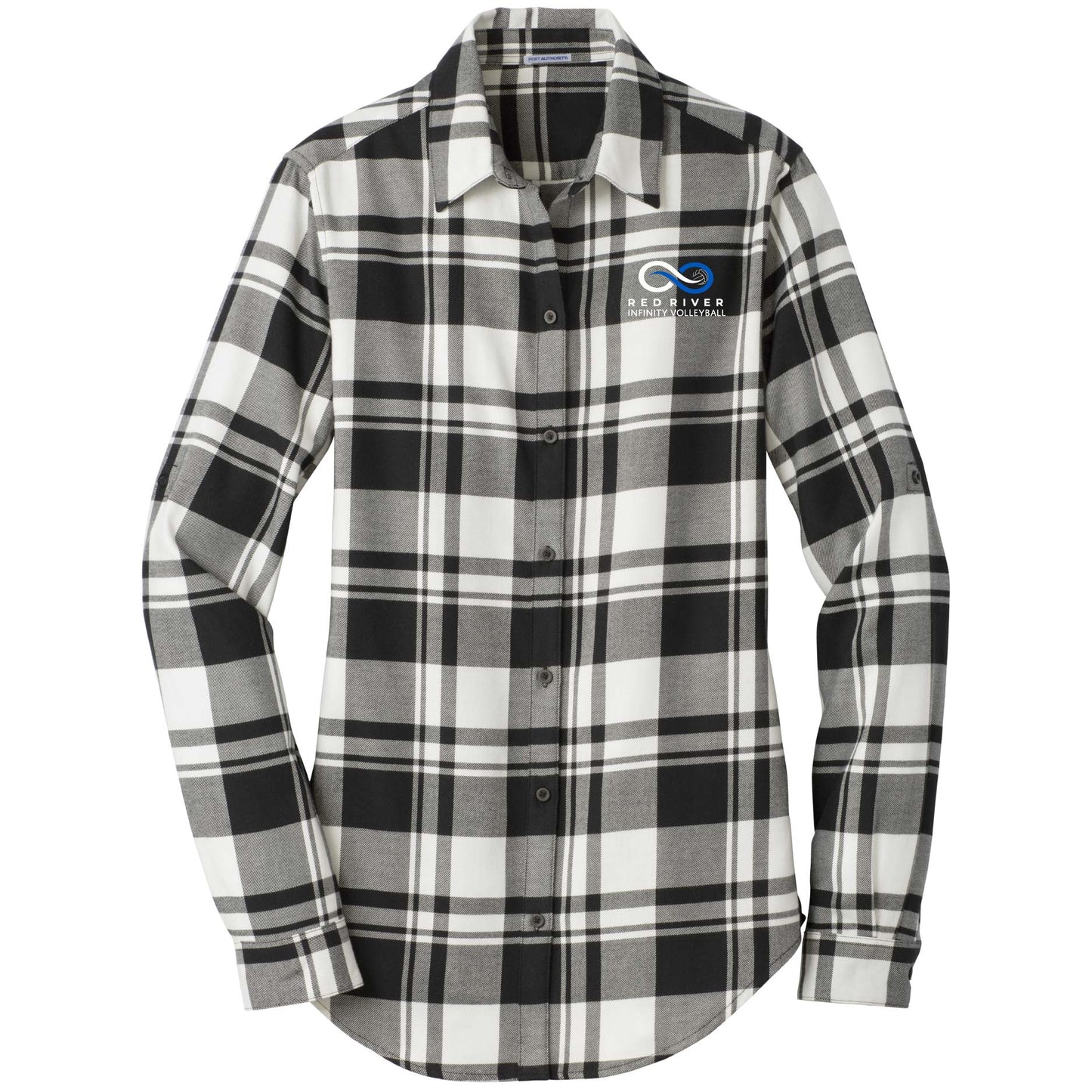 RRIV103. Port Authority® Ladies Plaid Flannel Tunic