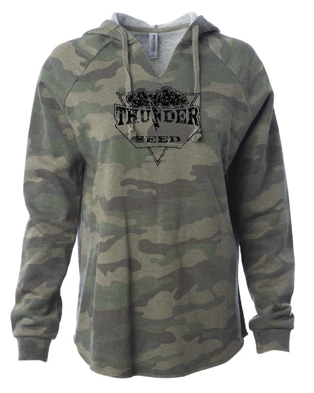 TSUS216. Independent Trading Co. - Women’s Lightweight California Wave Wash Hooded Sweatshirt