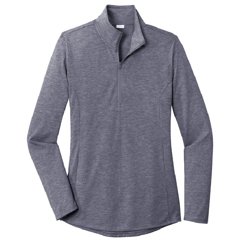MPM206. Ladies PosiCharge ® Tri-Blend Wicking 1/4-Zip Pullover