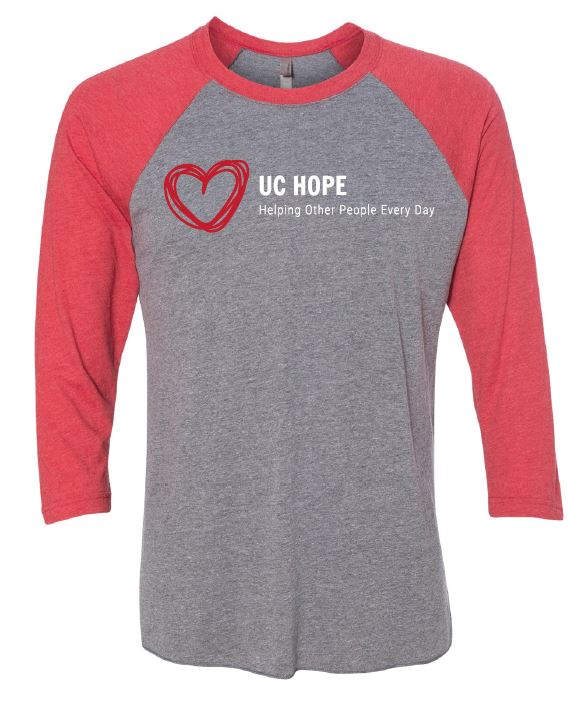 UCH300. Unisex 3/4 Sleeve Shirt