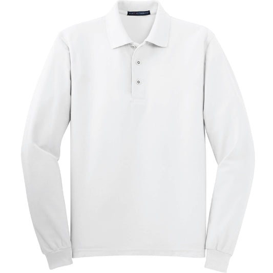 GC131. Men's Port Authority® Silk Touch™ Long Sleeve Polo