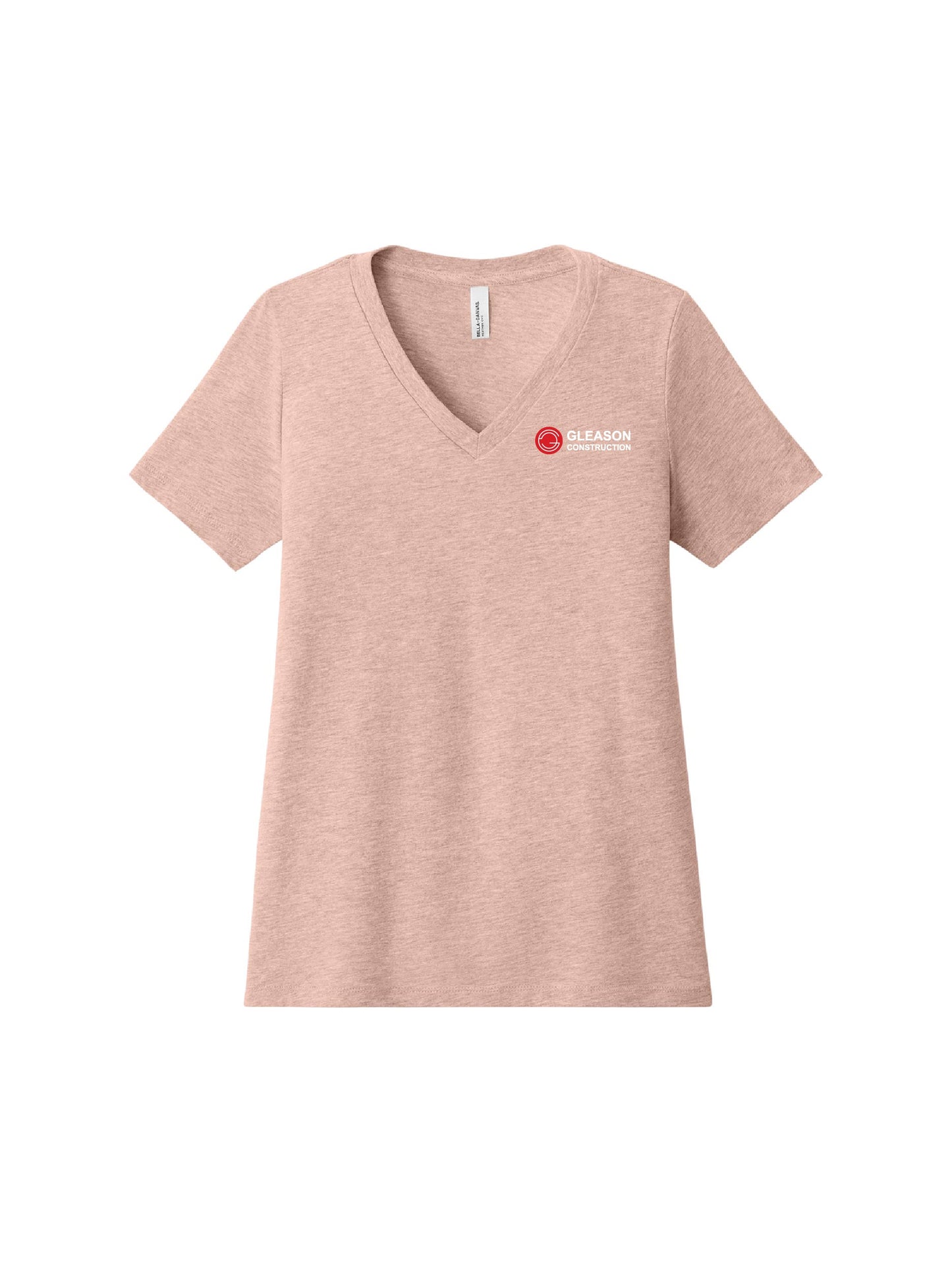 GLCO214. BELLA+CANVAS® Women’s Relaxed Heather CVC V-Neck Tee