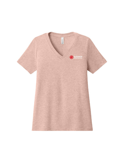 GLCO214. BELLA+CANVAS® Women’s Relaxed Heather CVC V-Neck Tee