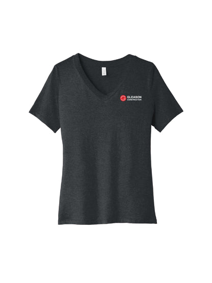 GLCO214. BELLA+CANVAS® Women’s Relaxed Heather CVC V-Neck Tee