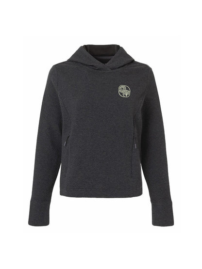ACS104. North End Ladies Textured Hooded Pullover
