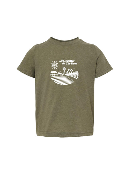 ACS431. Rabbit Skins Toddler T-shirt | Life is Better on the Farm