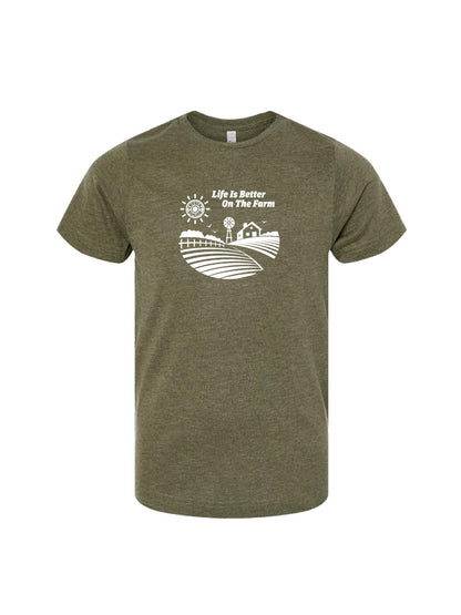 ACS432. LAT Youth T-shirt | Life is Better on the Farm