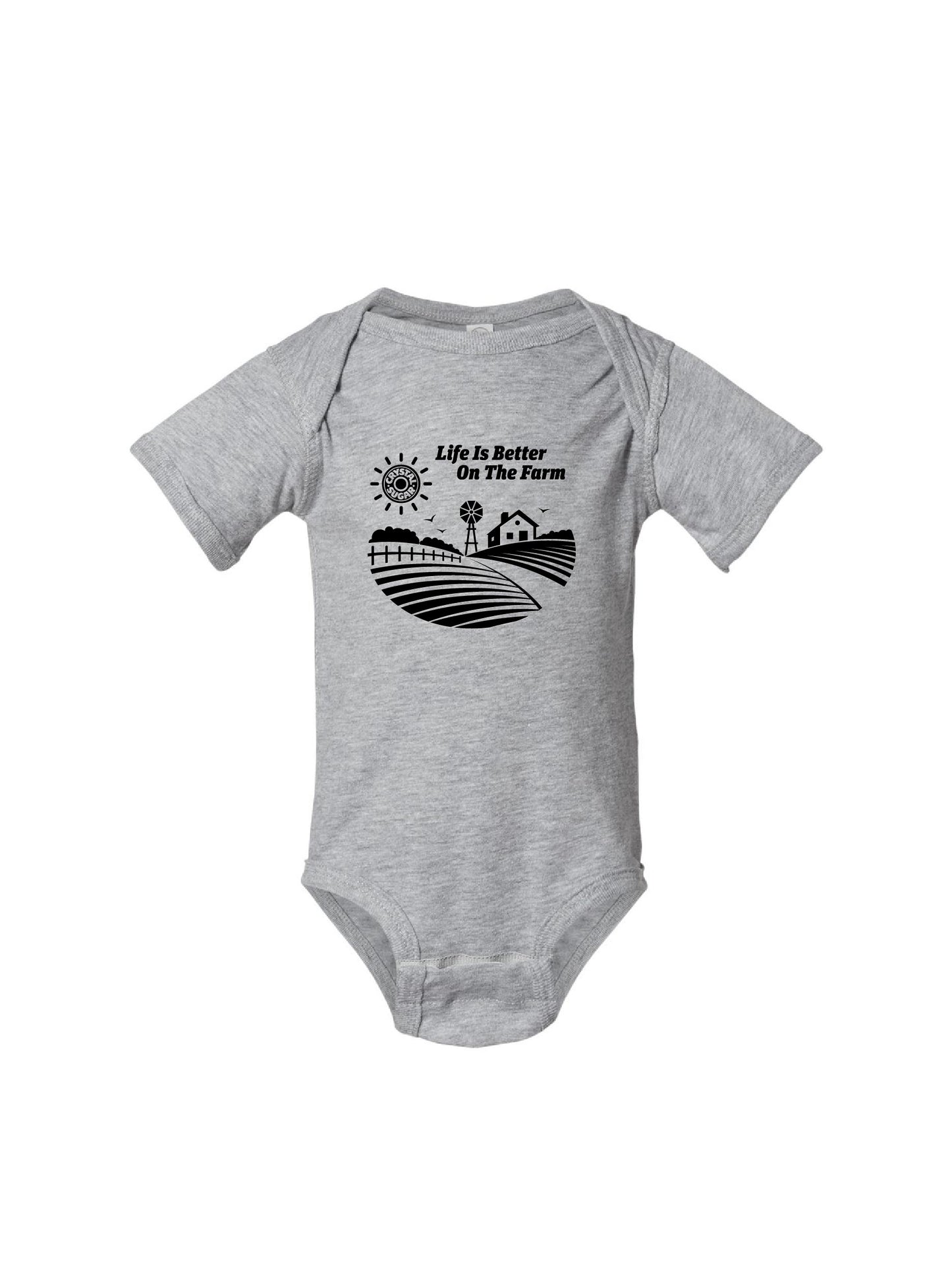ACS430. Rabbit Skins Infant Onesie | Life is Better on the Farm