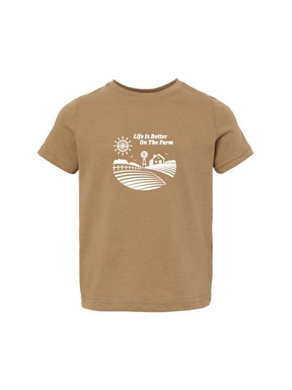 ACS431. Rabbit Skins Toddler T-shirt | Life is Better on the Farm