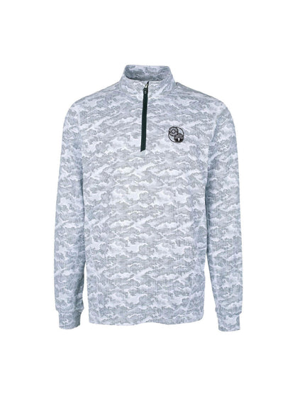 ACS205. Cutter & Buck Traverse Camo Print Stretch 1/4-Zip Men's Pullover