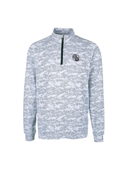 ACS205. Cutter & Buck Traverse Camo Print Stretch 1/4-Zip Men's Pullover