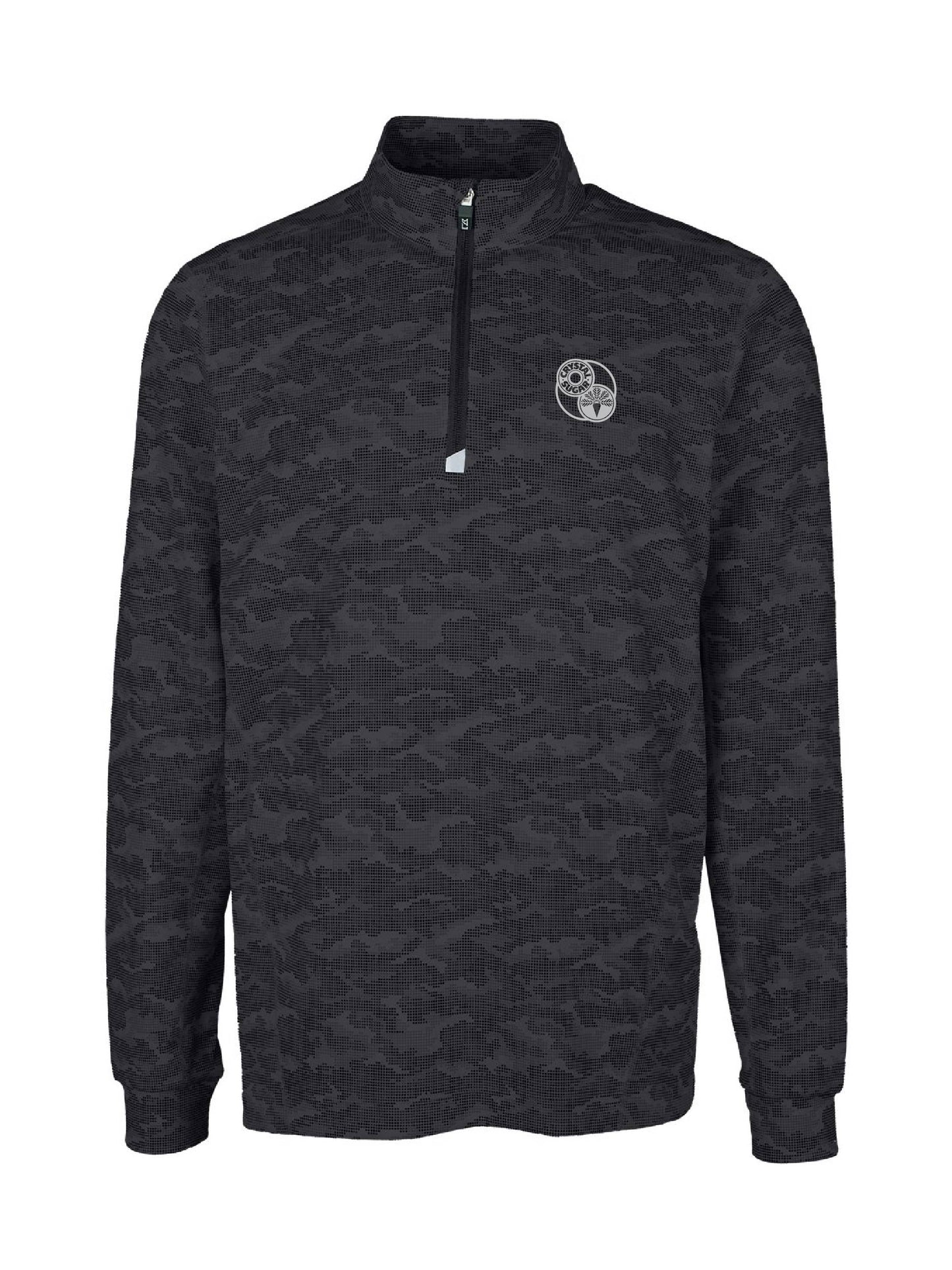 ACS205. Cutter & Buck Traverse Camo Print Stretch 1/4-Zip Men's Pullover