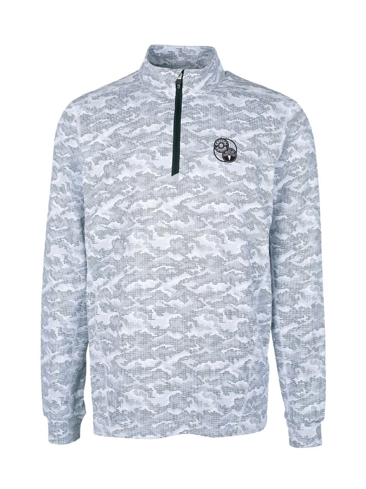 ACS205. Cutter & Buck Traverse Camo Print Stretch 1/4-Zip Men's Pullover